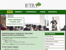 Tablet Screenshot of iftra.org